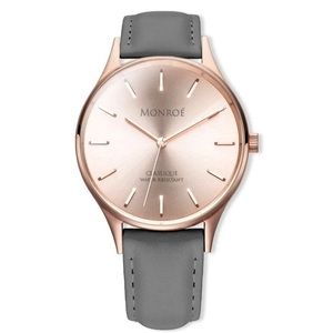 Monroé Watches NWT SOLÉROSE - CHARCOAL LEATHER